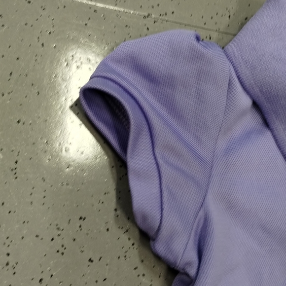 Adidas Toddler Girl 2T  Purple Ruffle Polo Dress Short Sleeve Classic Preppy - Picture 8 of 9